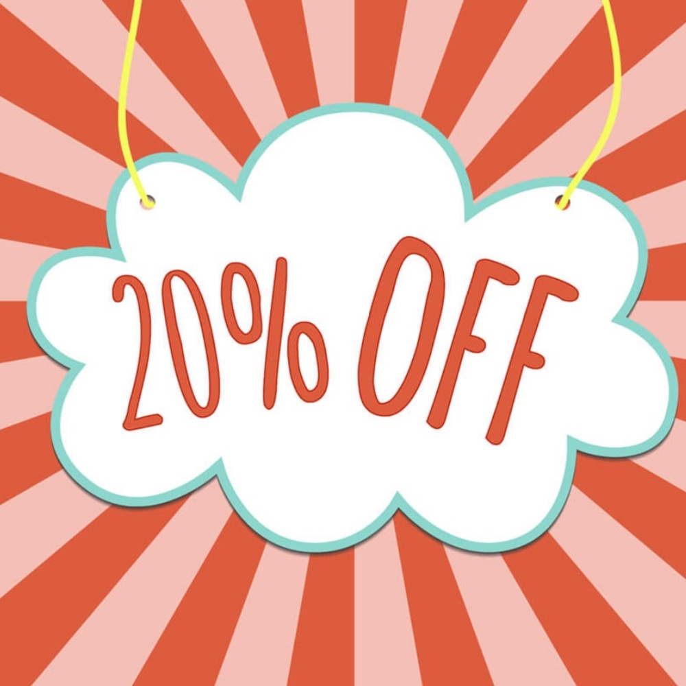 20% off all bundles of 2 items or more.